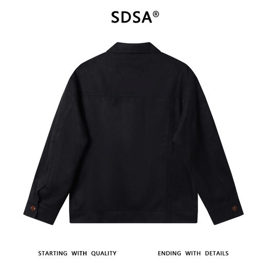 25F056SDSA男士春秋新款痞帅男装潮牌多口袋拉链翻领衬衫外套百搭网红款 商品图5