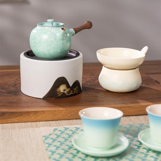 朱炳仁铜 | 归山海茶礼套装 商品图2