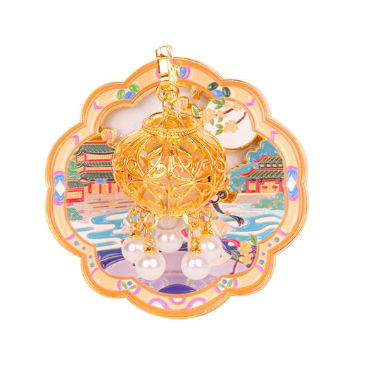 【中秋节金属流沙冰箱贴】广寒宫玉兔捣药嫦娥奔月中国风礼品伴手礼 商品图8