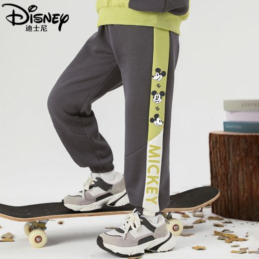 迪士尼男童裤子春秋款2024新款秋季儿童运动裤男孩卫裤男大童长裤 商品图7