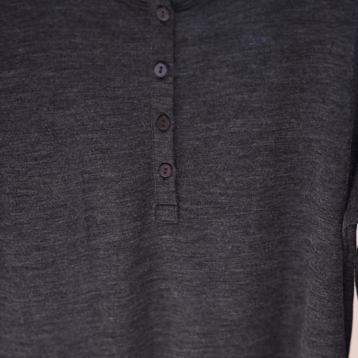 两色羊毛针织长袖T恤 商品图3