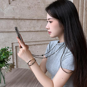 一链5用‼️【天然石套链】项链/手链/手机链多用途 镀18k金配件