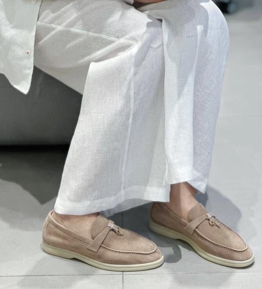 LP代工厂羊猄皮手抐牛筋底舒适乐福鞋 商品图8