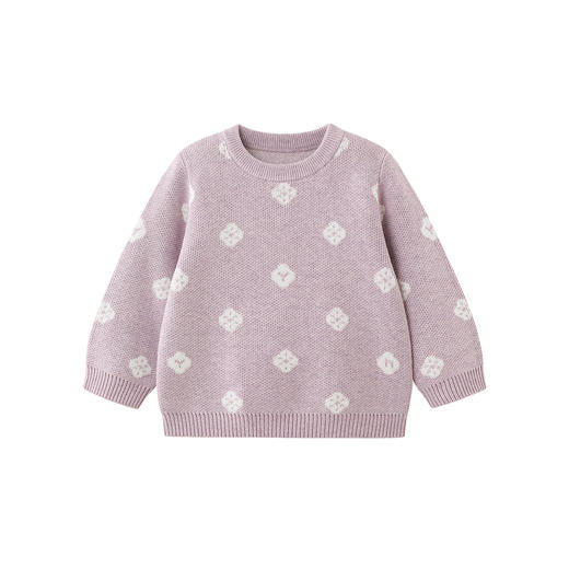 【商场同款】英氏儿童毛衣毛织提花针织衫冬季女款保暖毛衫新款 商品图4