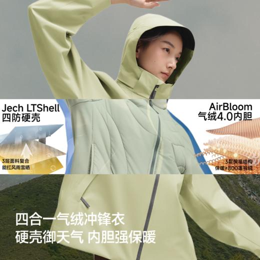 【蕉下精选】蕉下女士弹力气绒冲锋衣（可拆帽、高暖内胆）LS10225 商品图1