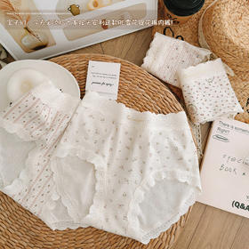 小清新印花内裤女柔软亲肤抗菌底裆纪念日百货门店同款163803481