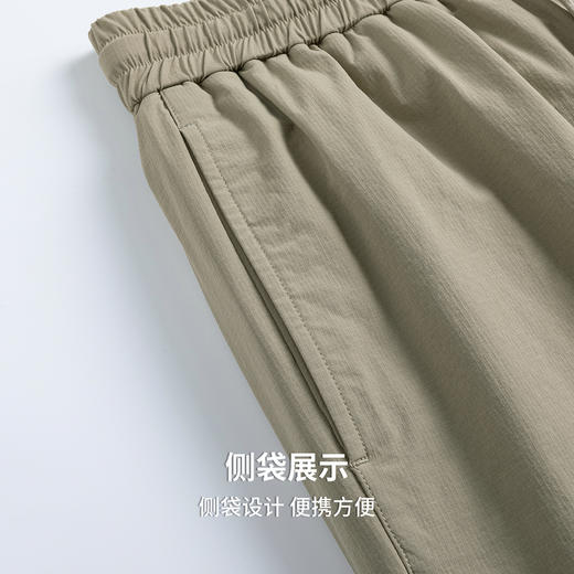【含鸭绒】圣得西男士高弹直筒伞兵裤2025秋季新款情侣工装羽绒裤 商品图7