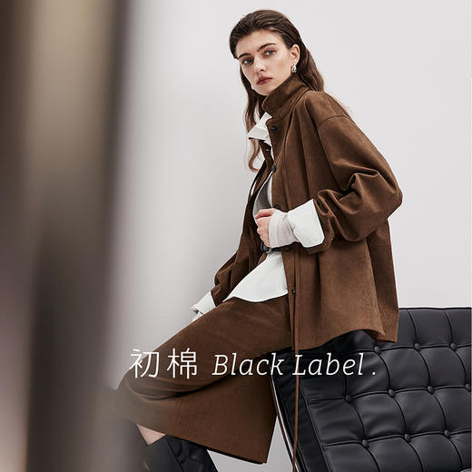 棉仓366607002-25秋麂皮绒翻领口袋套装 商品图1