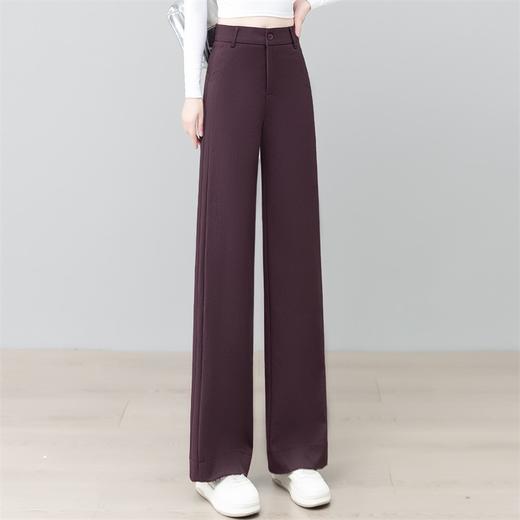 YM MSN25183高端窄版阔腿裤时尚垂感高腰宽松新款直筒裤 商品图2