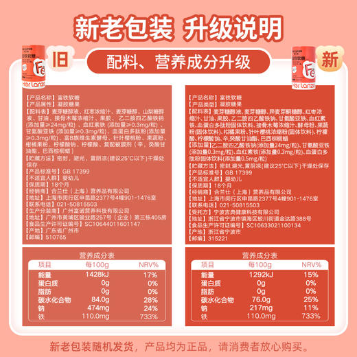 合兰仕富铁软糖135g（3g*45） 商品图13