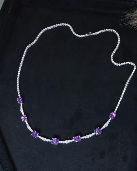 7.26ct紫蓝宝项链 商品图4