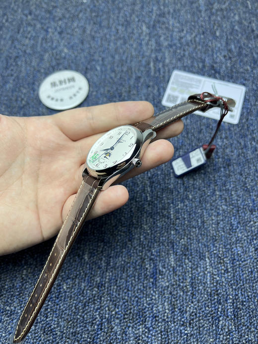 AF浪琴名匠月相系列 四针月相 名匠月相42mm 自动机械 男士腕表 商品图4