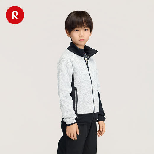芬兰reima2025秋冬新款男女儿童中童抓绒保暖弹力舒适针织夹克 商品图3