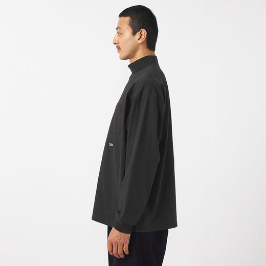 nanamica OOAL Mock Neck L/S Tee 有机棉半高领宽松长袖T恤 商品图1
