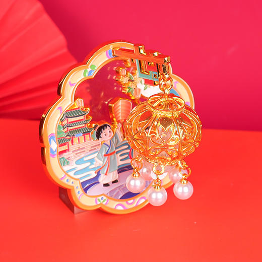 【中秋节金属流沙冰箱贴】广寒宫玉兔捣药嫦娥奔月中国风礼品伴手礼 商品图5