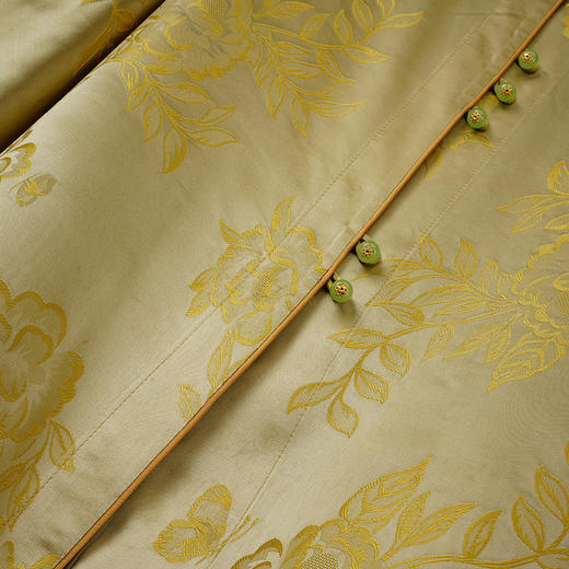 OPH XZ616桑蚕丝新中式立领真丝提花外套 商品图3