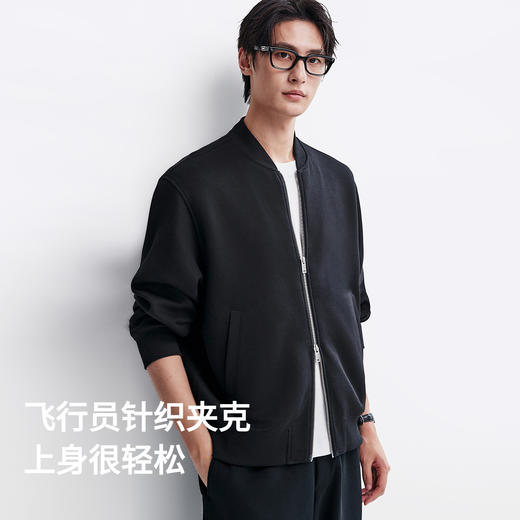 棉仓362808015-五明治空气层棒球领卫衣开衫 商品图1