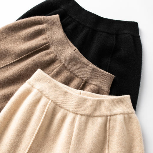 S·Y·C【老粉疯狂要】显腿长！100纯山羊绒阔腿裤子女CYR240228 商品图4