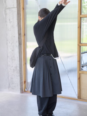 步履不停/5C41164C/抗皱打褶半裙