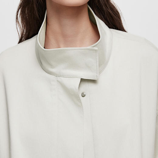 棉仓366607012-25秋设计感立领花苞夹克 商品图3