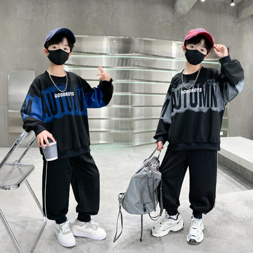 男童春装卫衣套装2025新款春季中大儿童男孩运动衣服春秋款酷帅潮 商品图1