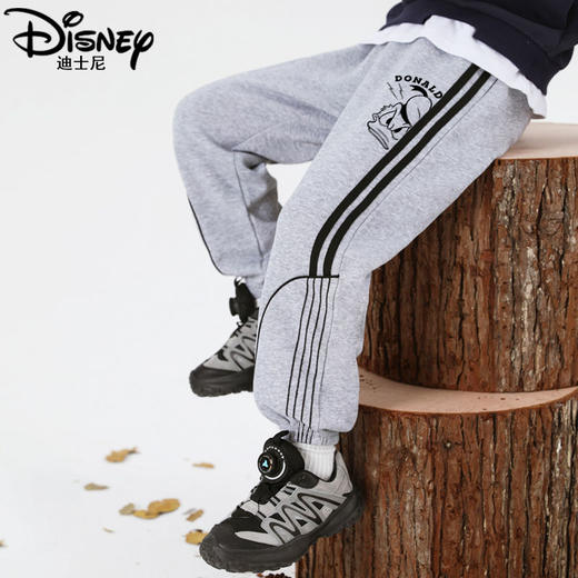 迪士尼男童裤子春秋款2024新款男大童运动裤秋季儿童卫裤宽松长裤 商品图6