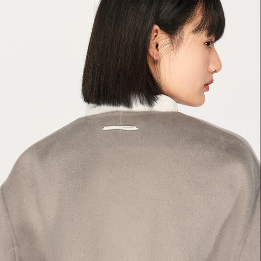 NPC潮牌重磅800克100%绵羊无领毛呢大衣男外套毛保暖舒适NP48TJ19 商品图2