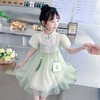 【孤品捡漏】（样衣清）G212女童新中式刺绣国风连衣裙-喜出 商品缩略图0