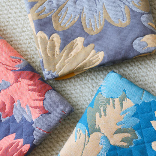 【到手2只】MAYNOS加厚纱布枕巾，加厚全棉6层纱，亲肤透气吸汗，柔软纤薄，活性印染工艺不，细密包边，走线平整，油画般艺术高颜值，更舒适的睡眠体验~ 商品图2