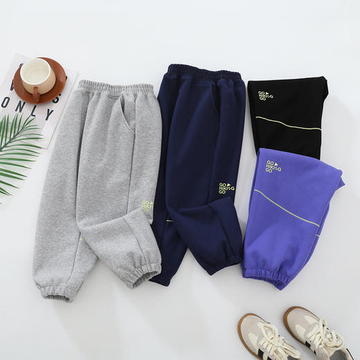 【活动特价，A类品质】【两件任选起拍，一件不发货】秋季儿童星空棉运动裤男女中大童弹弹云朵棉长袖T软弹运动系列100% 商品图5