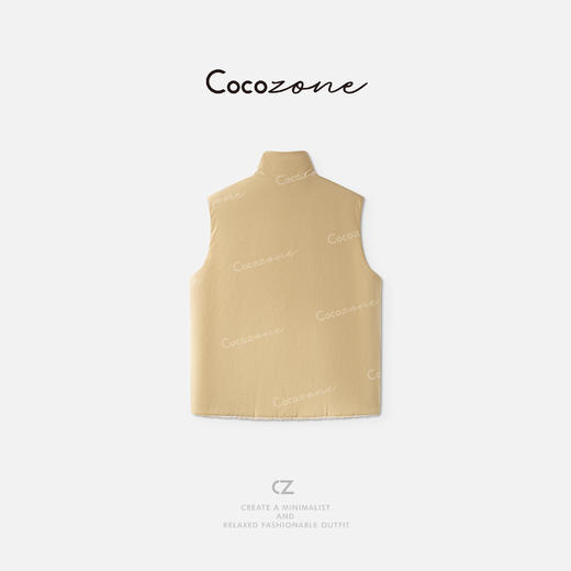 COCO ZONE 刘一一“寒冬”绵羊毛混纺双面穿马甲 CD1A1313 商品图0