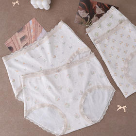 小清新印花图案女士内裤纪念日百货门店同款163803300