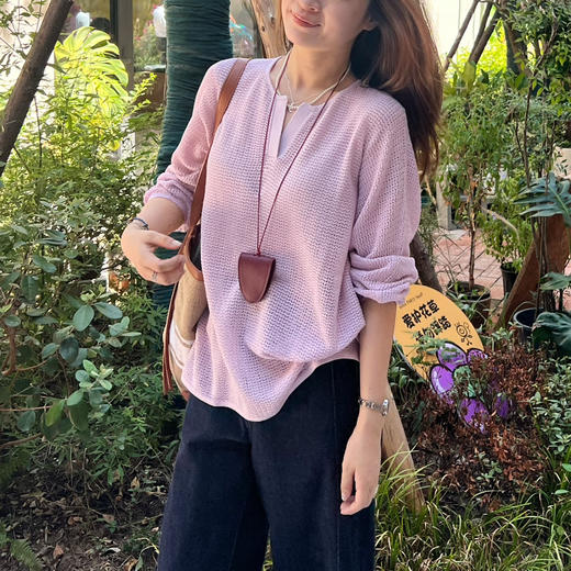 2508511   小禾 真丝亚麻 长袖针织上衣 商品图9