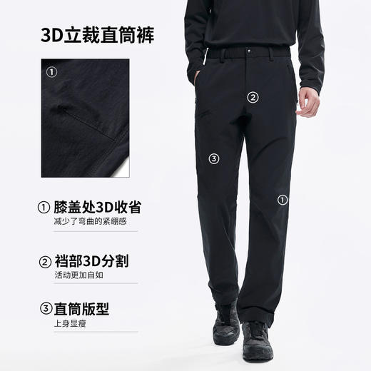 棉仓366818018-考杜拉纸感尼龙户外软壳长裤 商品图1