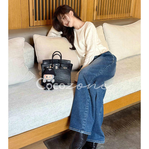 COCO ZONE 刘一一“云朵纱”绵 羊毛混纺纯色毛织上衣 CD2A1651 商品图1