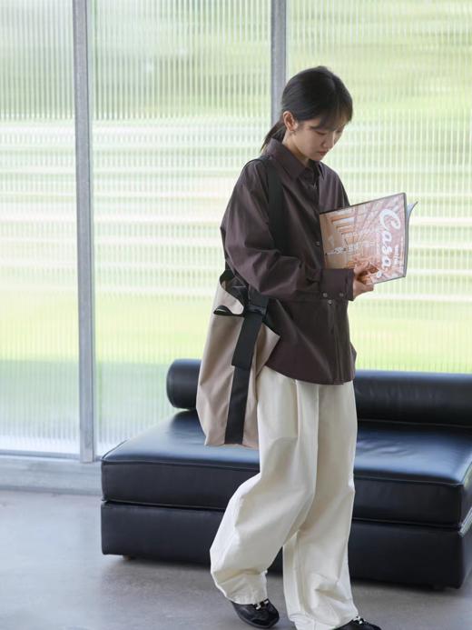 步履不停/5C11277C/小身型打褶衬衫 商品图1