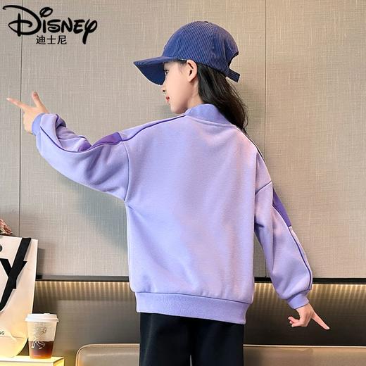 迪士尼女童卫衣秋冬加绒加厚儿童保暖衣服冬季小女孩洋气上衣冬装 商品图2