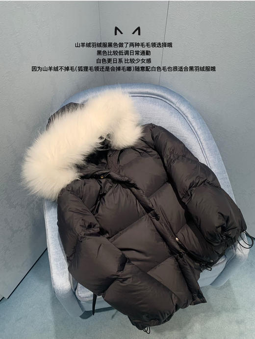 金蘑菇菇  冬日泡芙 新季yves羽绒服 / 三星90白鸭绒+山羊绒毛领 商品图2