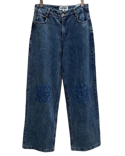 男款立体刺绣做旧牛仔裤长裤014 商品图0