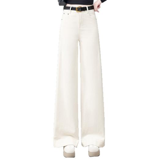 YM MSN25186气质显瘦阔牛仔裤时尚宽松高腰筒裤 商品图4