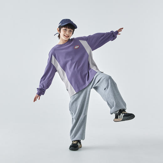 蓝汽水拼接运动T恤884B258004JX 商品图4