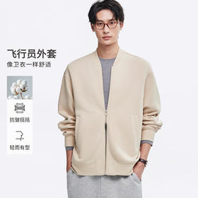 棉仓362808015-五明治空气层棒球领卫衣开衫