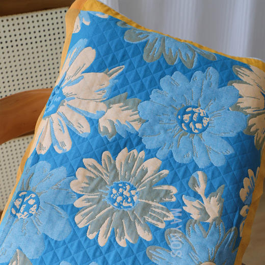 【到手2只】MAYNOS加厚纱布枕巾，加厚全棉6层纱，亲肤透气吸汗，柔软纤薄，活性印染工艺不，细密包边，走线平整，油画般艺术高颜值，更舒适的睡眠体验~ 商品图3