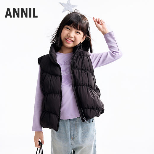 【实体店同款】女童羽绒服马夹冬季新款安奈儿童装AG542072 商品图1