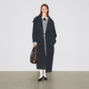 lost in echo2025早秋新款茧型大翻领纯羊毛保暖高级双面呢大衣 商品缩略图0