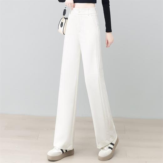 YM MSN25183高端窄版阔腿裤时尚垂感高腰宽松新款直筒裤 商品图1