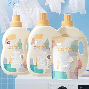 植护樱花香水洗衣液13斤（2kg*3瓶+500g*1补充装）持久留香去渍内衣裤 /家庭清洁/纸品 /衣物清洁 /普通洗衣液 商品图6