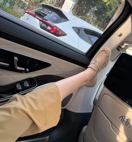 LP代工厂羊猄皮手抐牛筋底舒适乐福鞋 商品图10