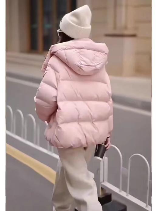 【孤品捡漏】微瑕（羽绒服）G239粉色撞色羽绒服-喜出 商品图4