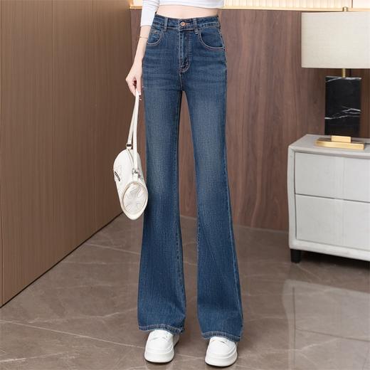 YM MSN25181微喇牛仔裤显瘦弹力时尚修身喇叭裤 商品图2